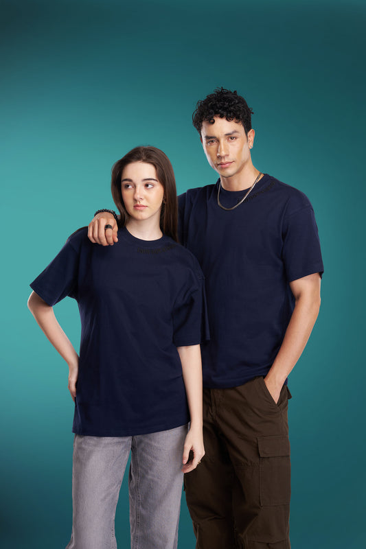 Not a Label T-shirt in Navy Blue (Unisex)