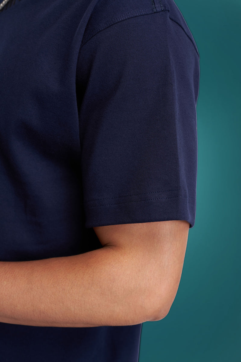 Not a Label T-shirt in Navy Blue (Unisex)