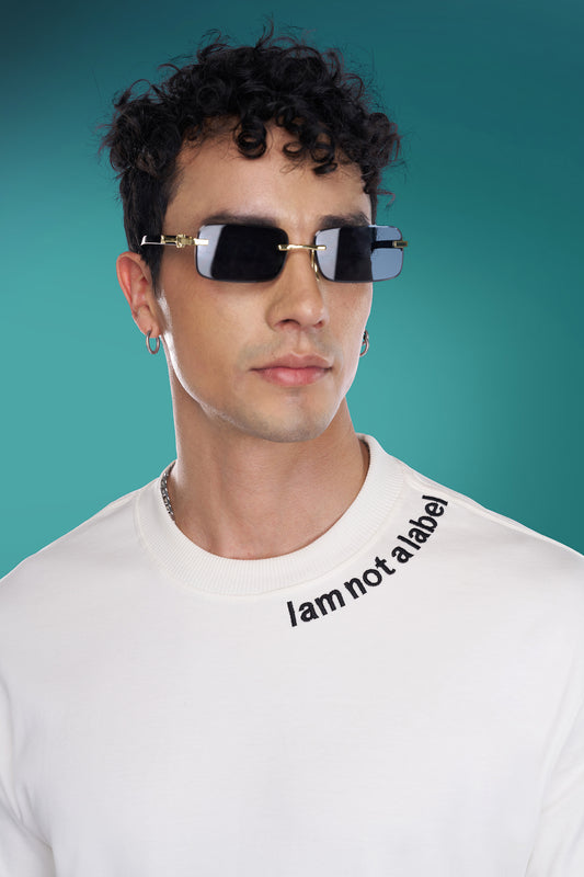 Not a Label T-shirt in White (Unisex)