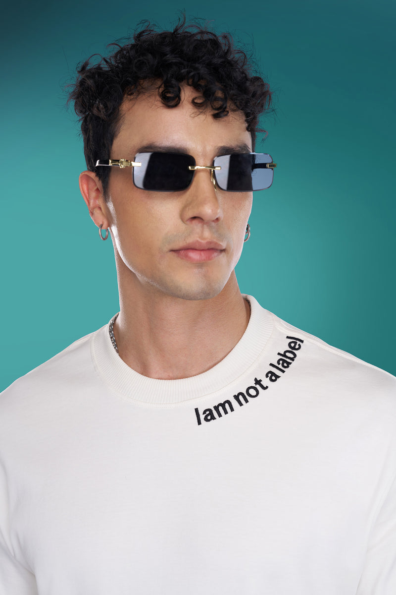 Not a Label T-shirt in White (Unisex)