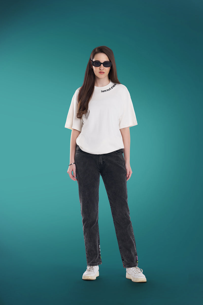 Not a Label T-shirt in White (Unisex)